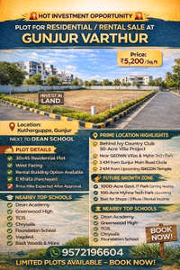 West Facing 30x45 Residential Plot – Kutherguppe, Gunjur Varthur, Bengaluru