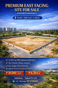 Premium East Facing Site for Sale in Kadubeesanahalli